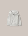 Sudadera Hoodie Abierta,CREMA